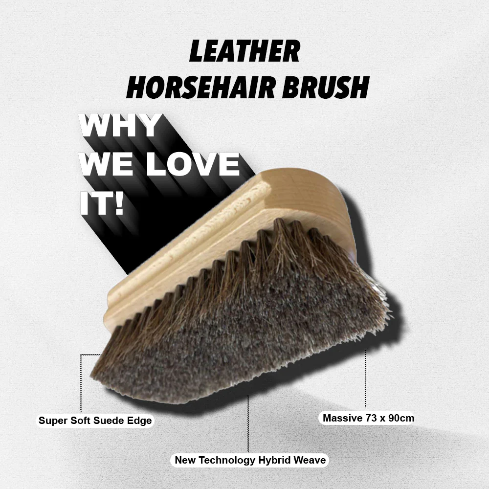 Leather Horsehair Brush - Image 3