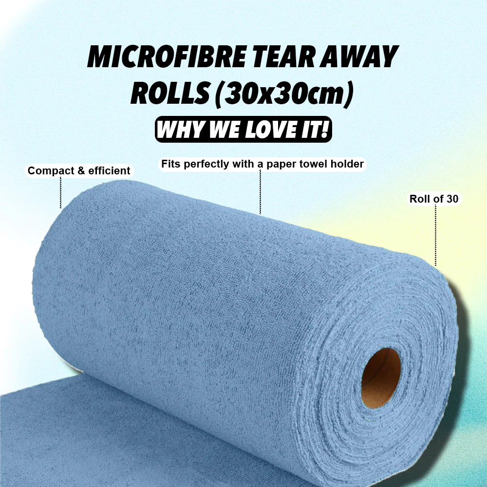 Microfibre Tear Away Rolls | 30x30cm | 180GSM - Image 10