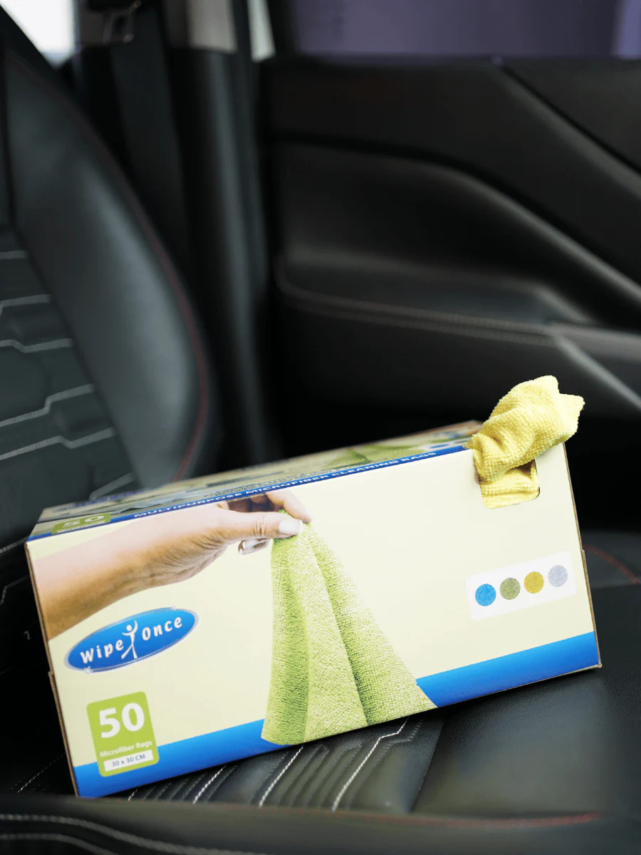 Wipe Once Edgeless Microfibre Box of Rags 50 Pack | 30x30cm - Image 7